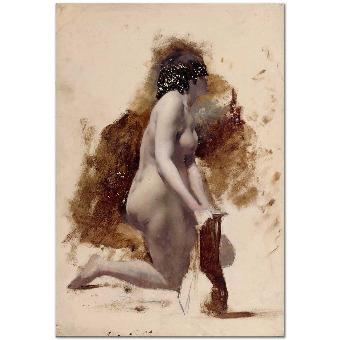 Kneeling Female Nude by William Etty