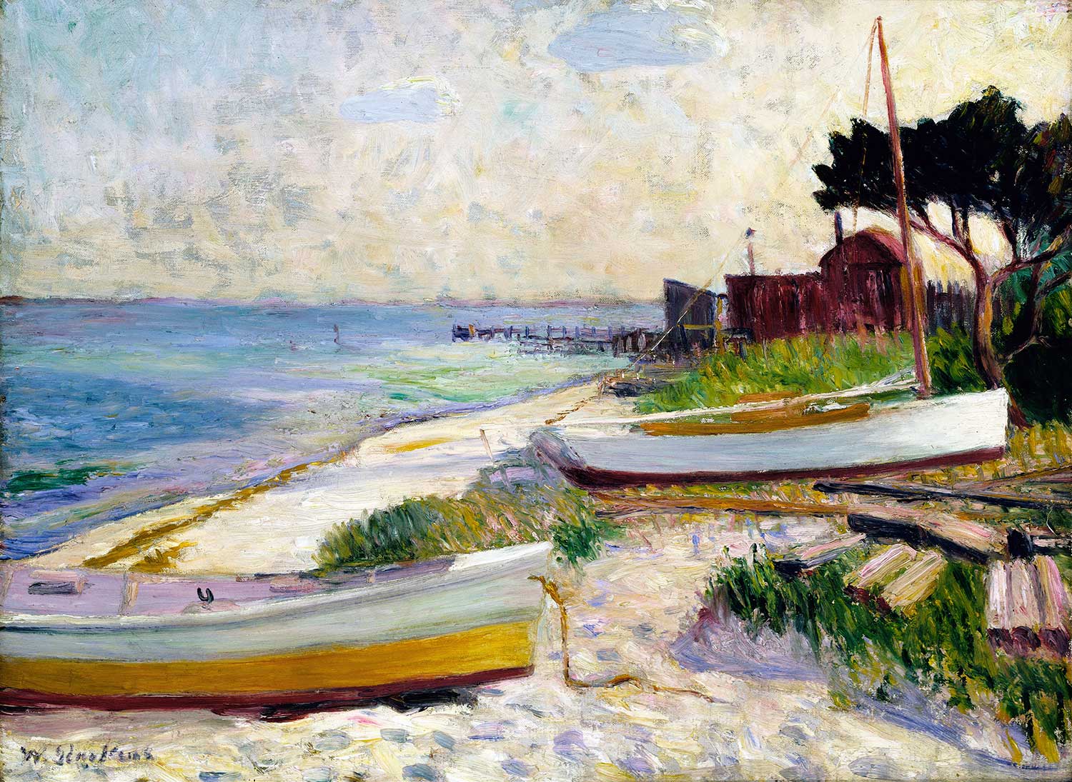 William Glackens Beach Scene Art Print