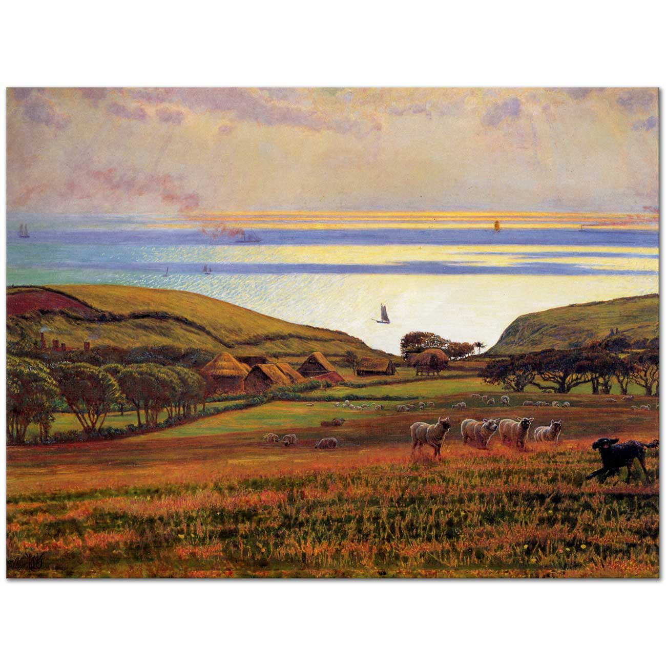 William Holman Hunt Sunlight on the Sea Art Print