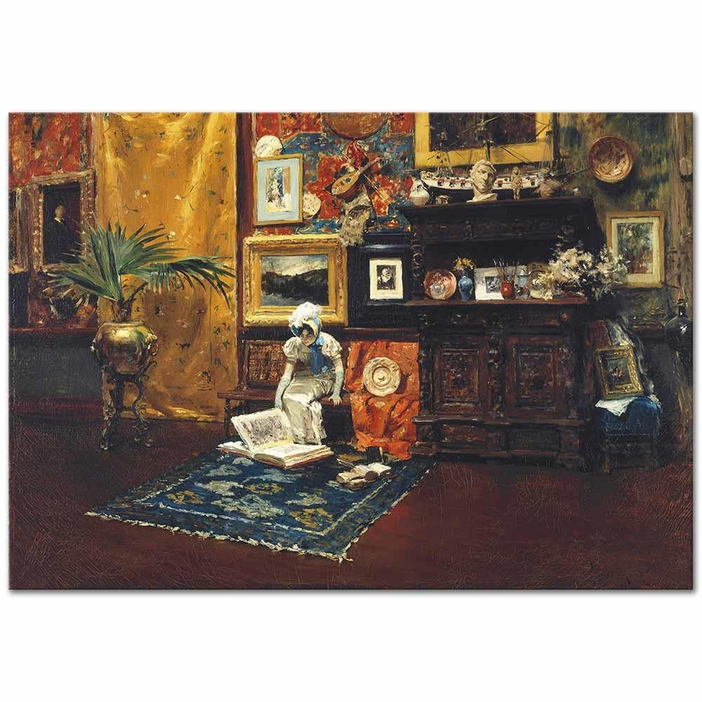 William Merritt Chase Stüdyo Kanvas Tablo