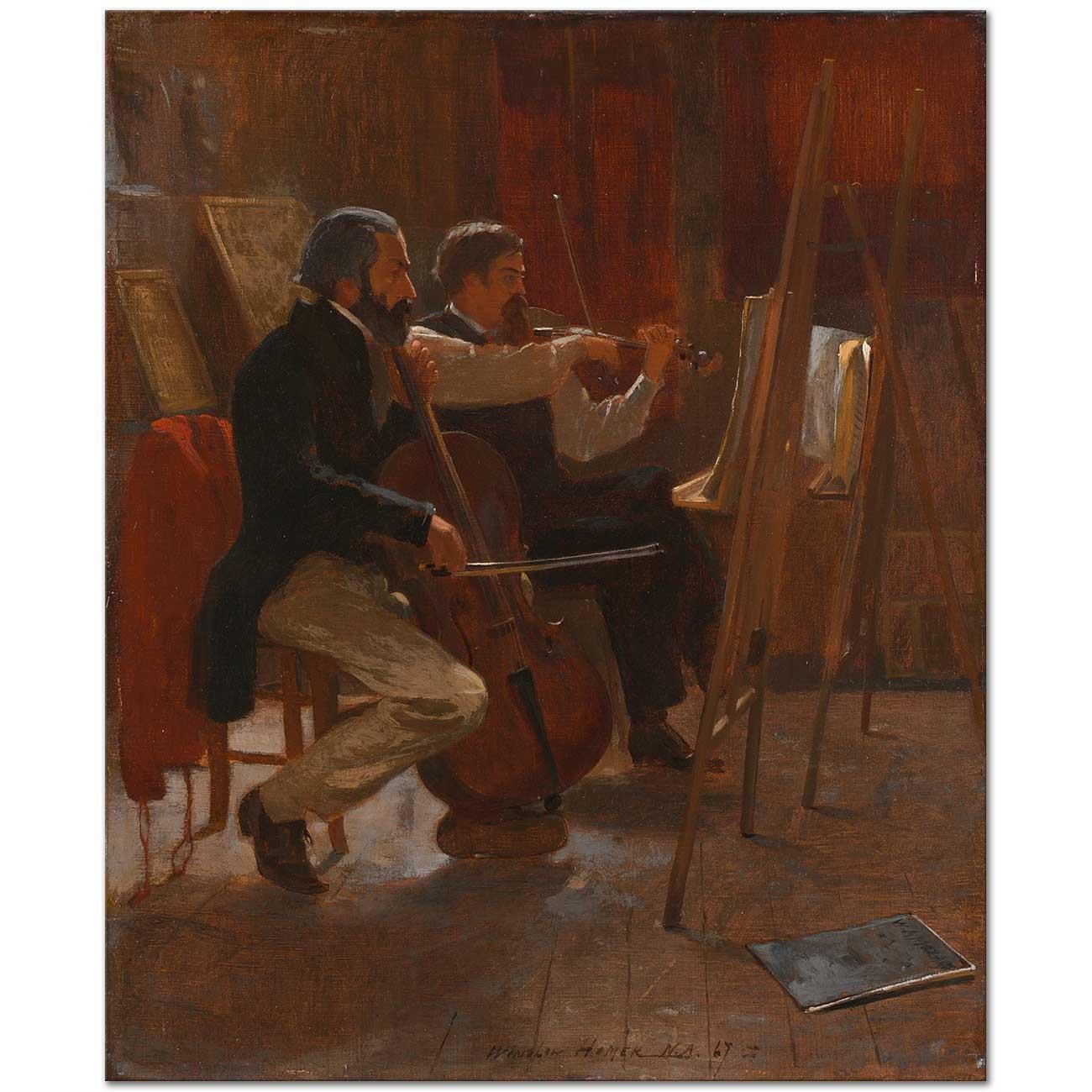 Winslow Homer Stüdyoda Kanvas Tablo