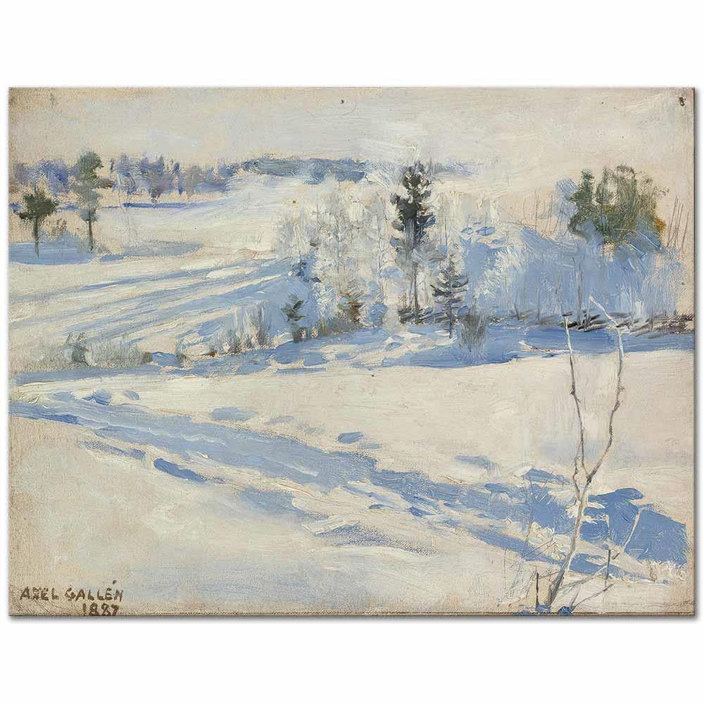 Akseli Gallen Kallela Kış Manzarası Kanvas Tablo