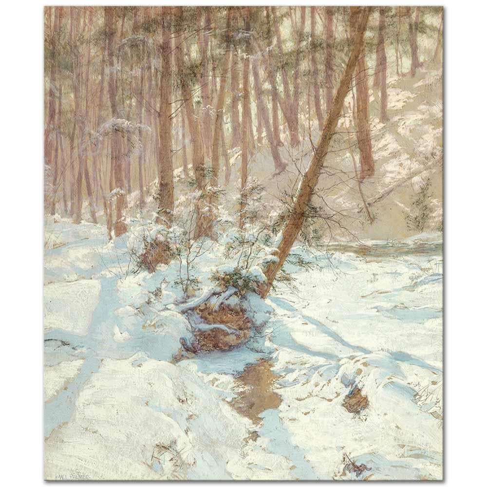 Walter Launt Palmer Kış Akarsuyu Kanvas Tablo