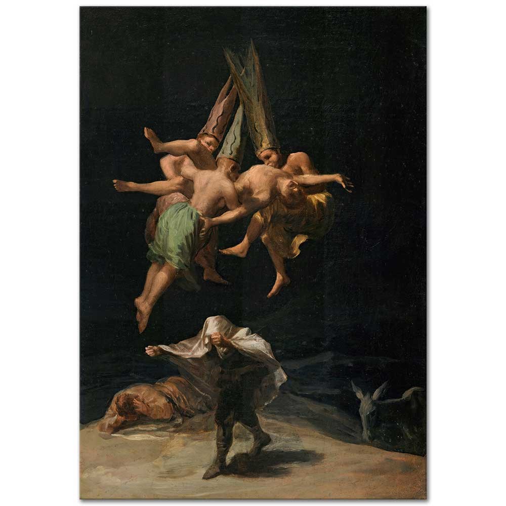 Francisco de Goya Cadıların Uçuşu Kanvas Tablo