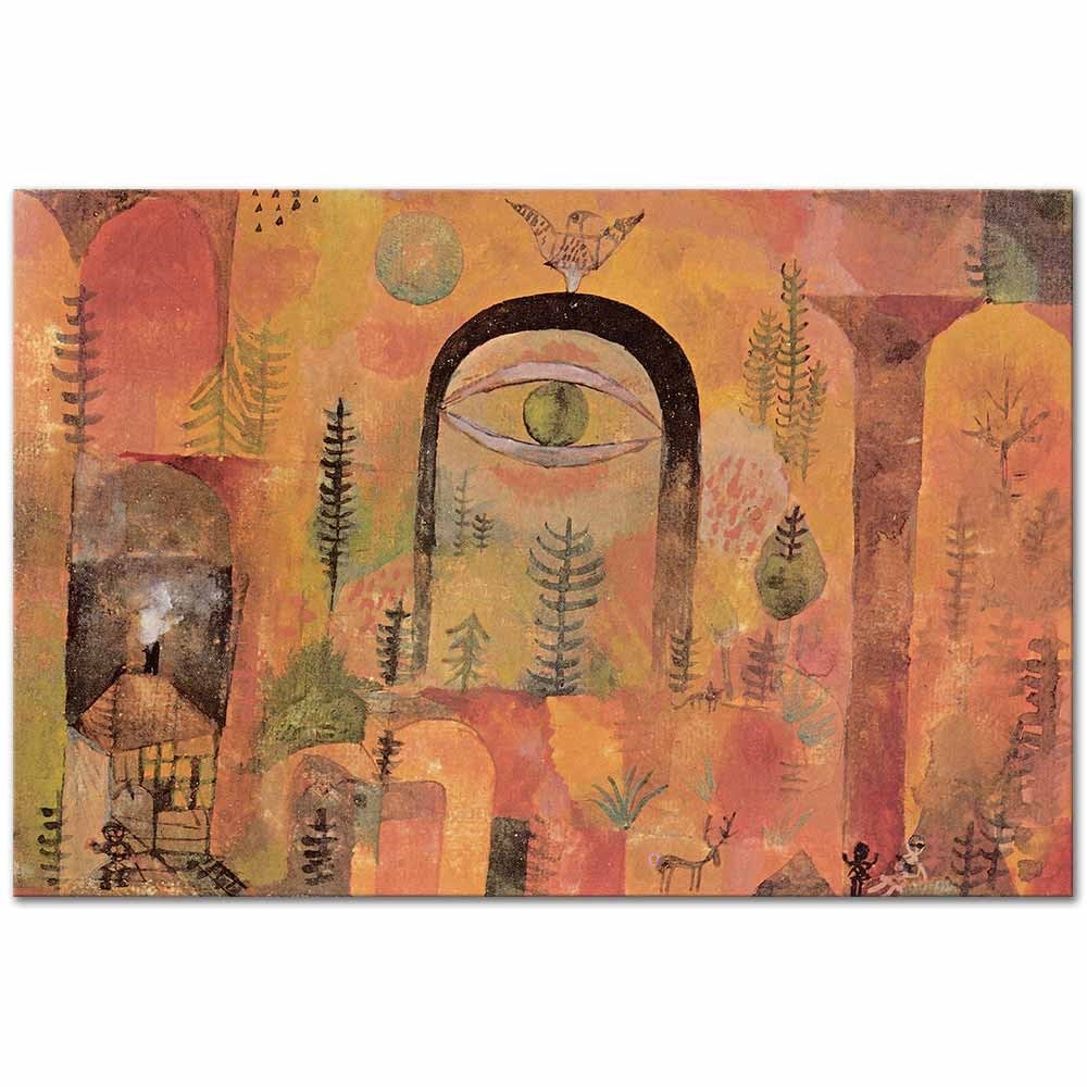 Paul Klee Kartal ile Kanvas Tablo