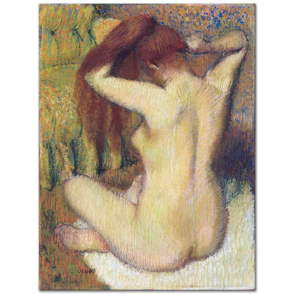 Woman Combing her Hair by Edgar Degas