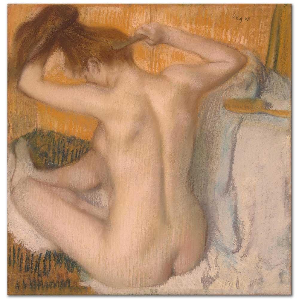 Woman Combing Her Hair by Edgar Degas