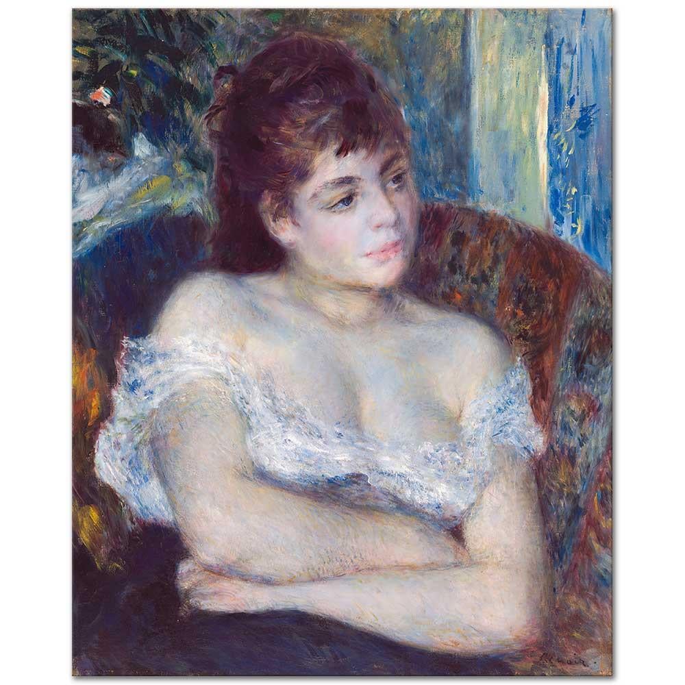 Woman in an Armchair by Pierre Auguste Renoir