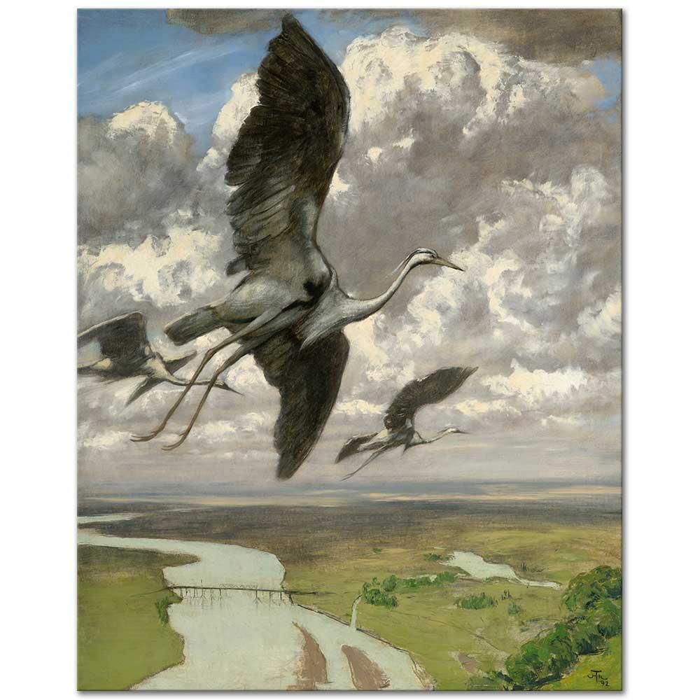 Hans Thoma Harika Kuşlar Kanvas Tablo