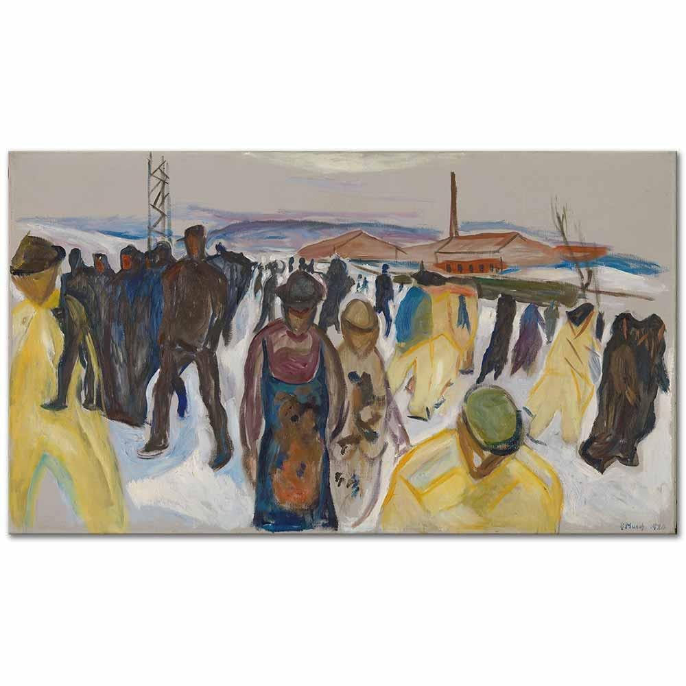 Workers Returning Home by Edvard Munch as Art Print