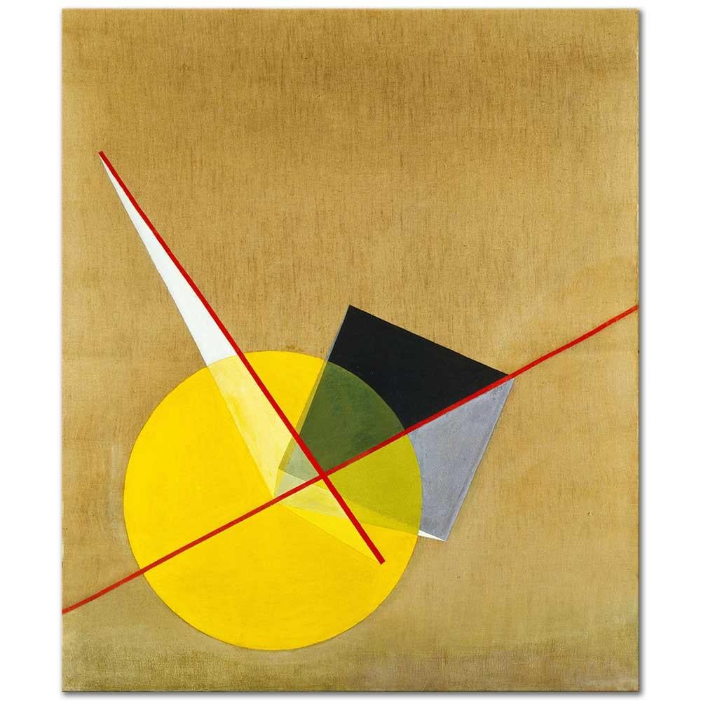 Yellow Circle by Laszlo Moholy Nagy as Art Print