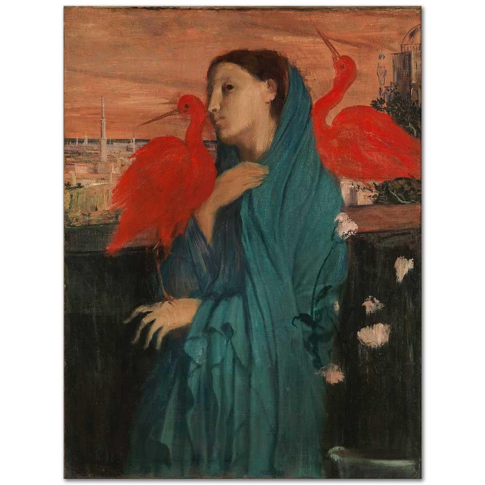 Young Woman with Ibis by Edgar Degas