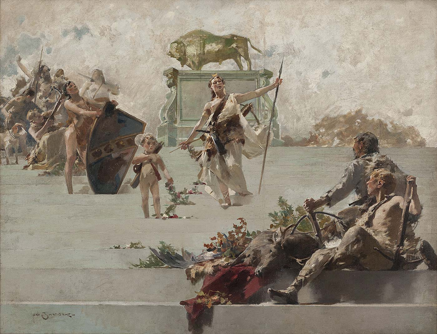 Allegory of the Hunt by Zdzislaw Jasinski