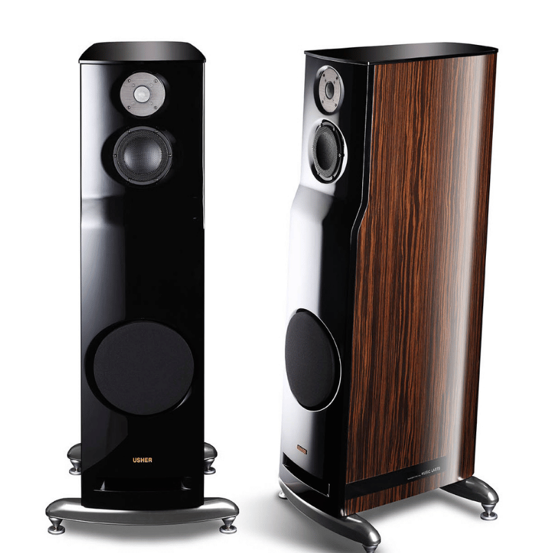 USHER ML-801 HIGH GLOSS MACASSAR EBONY Kule Hoparlör
