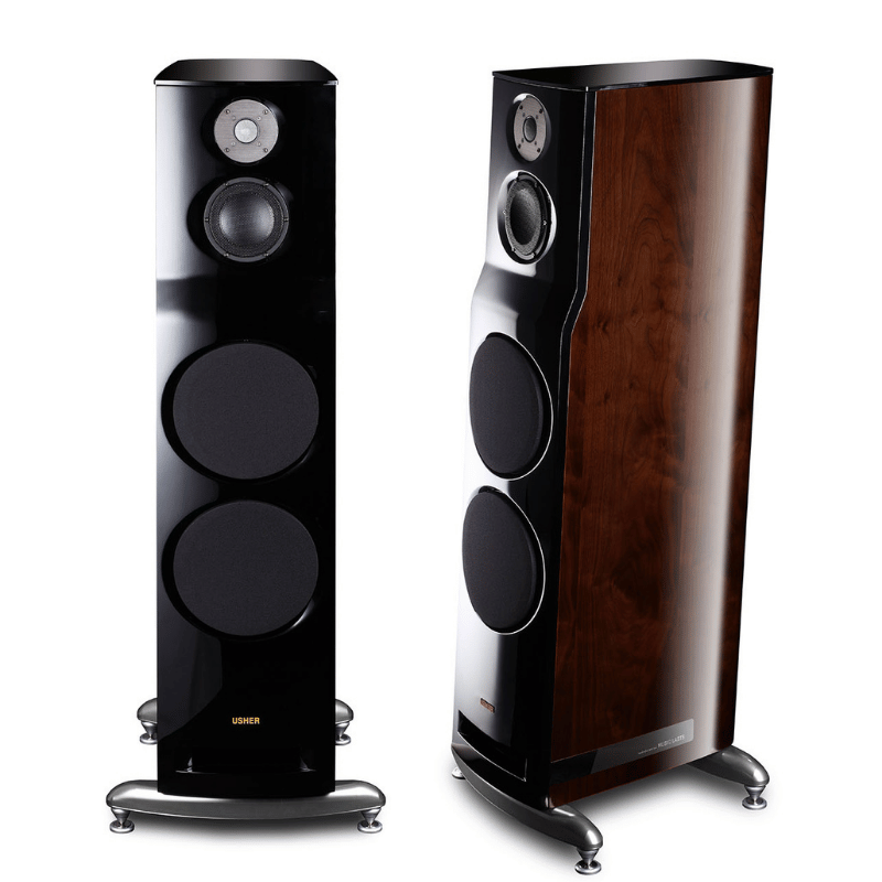 USHER ML-802 HIGH GLOSS MACASSAR EBONY Kule Hoparlör