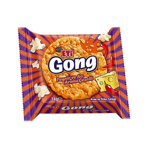 Eti Gong Peynirlı Ve Acılı Mısır Prinç Patlağı 68 gr