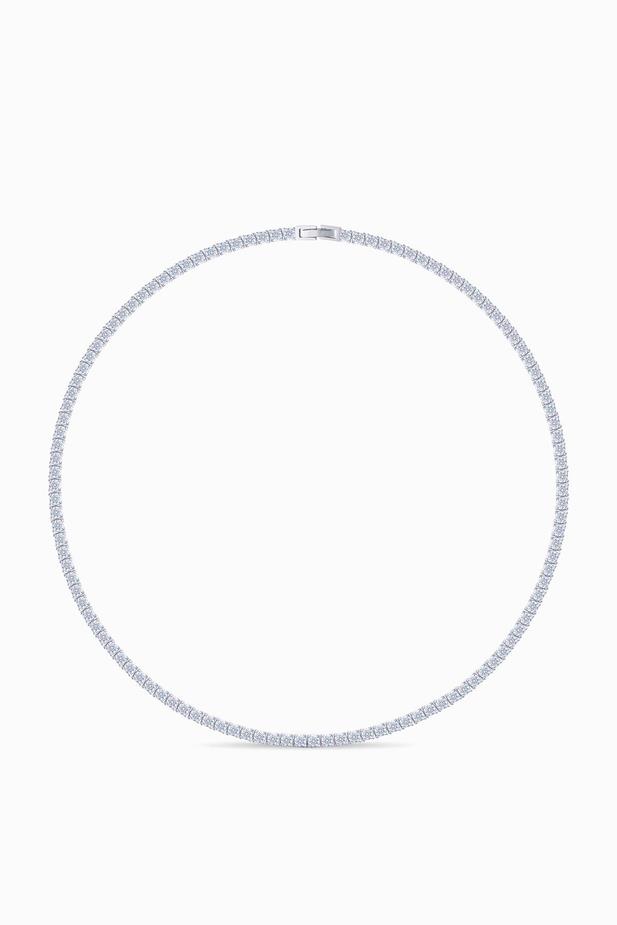 Zirkon Taşlı Silver Kolye