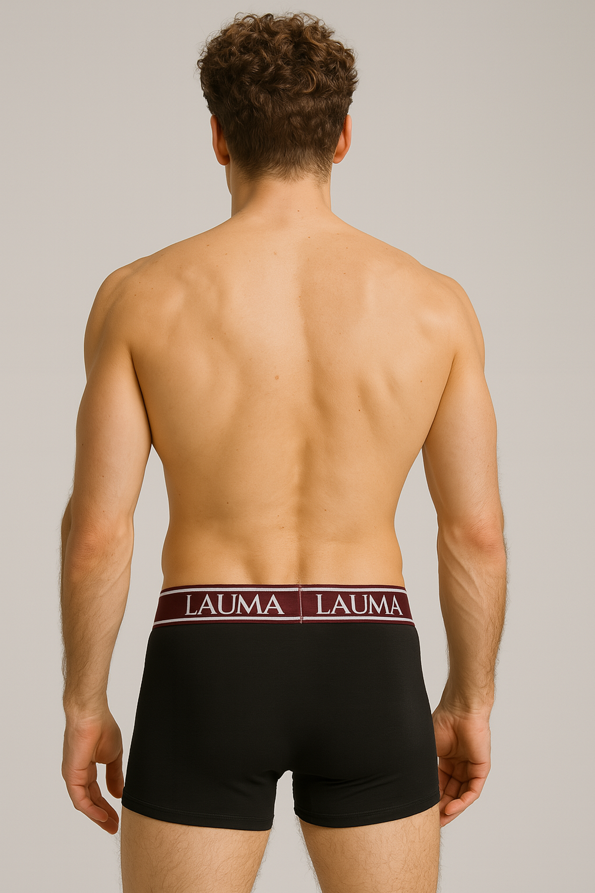 3'lü Erkek Jarse Penye Boxer | Siyah