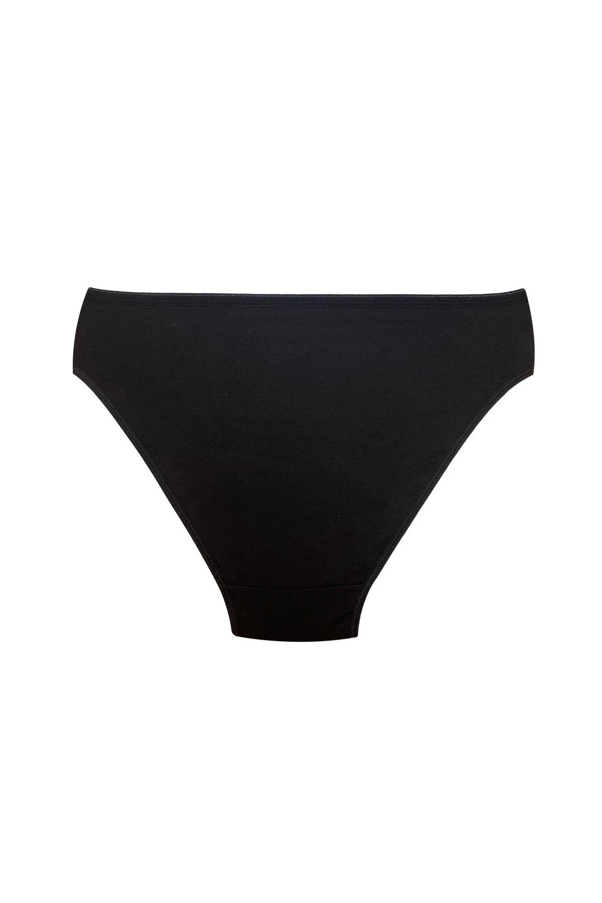 3'lü Pamuklu Modal Külot | Siyah 0330