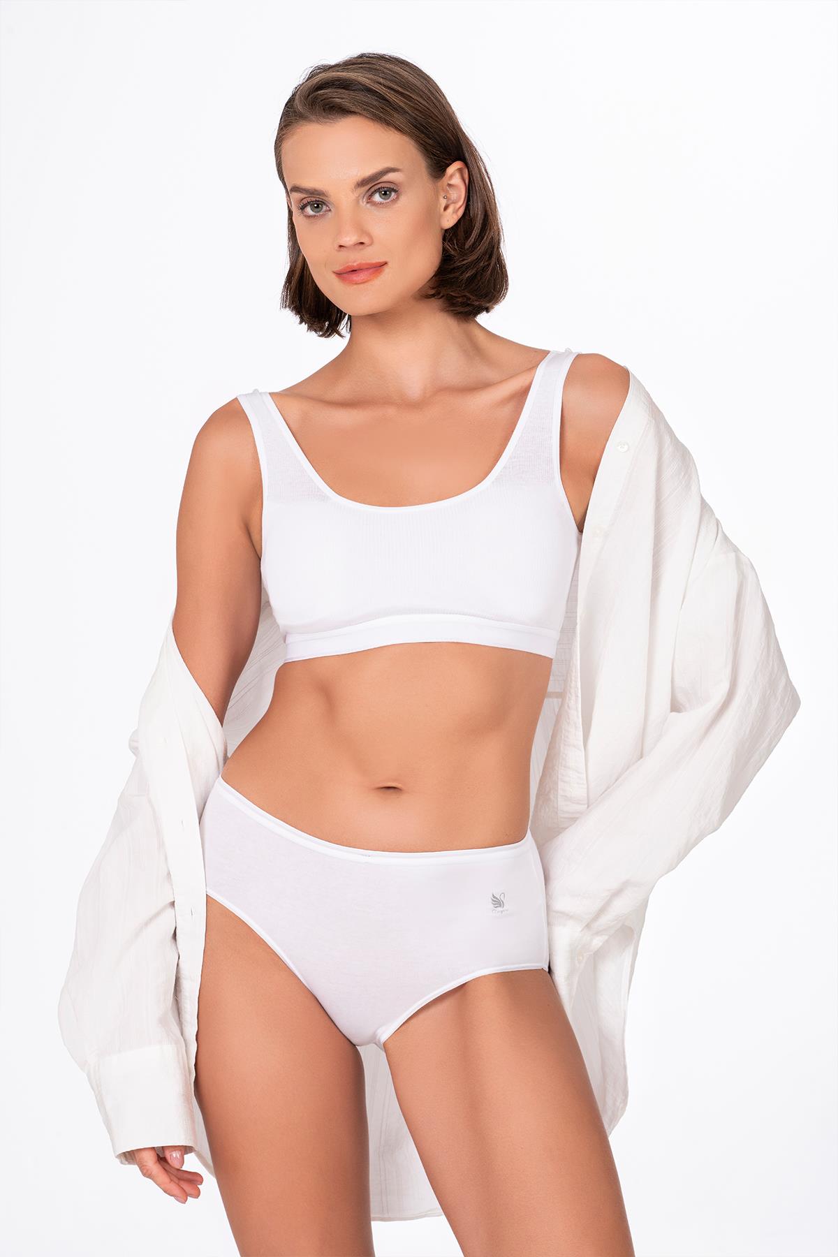 4'lü Paket Kadın Pamuklu Modal Bato Yüksek Bel Külot | Asorti K23922