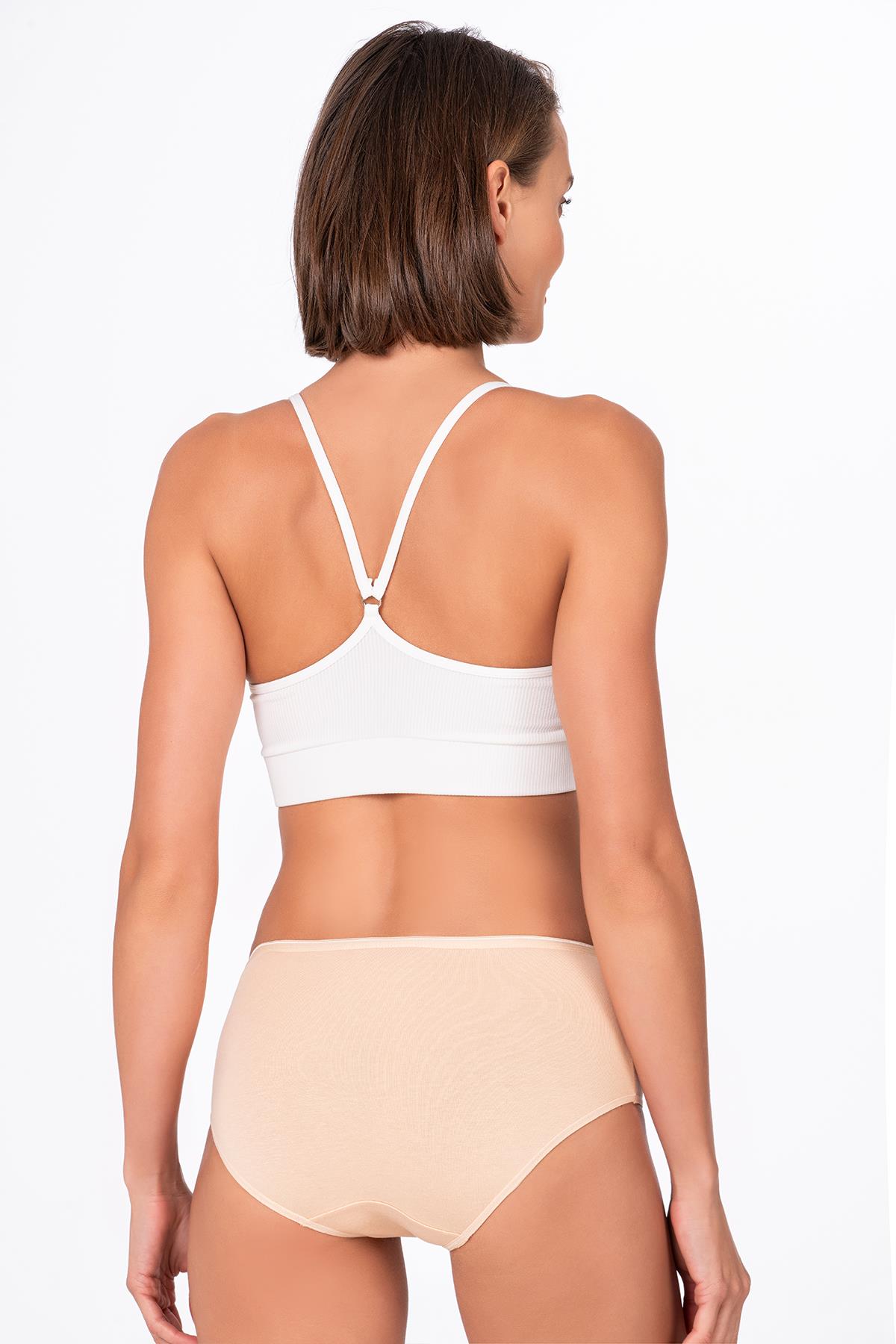 4'lü Paket Kadın Pamuklu Modal Bato Yüksek Bel Külot | Asorti K23922