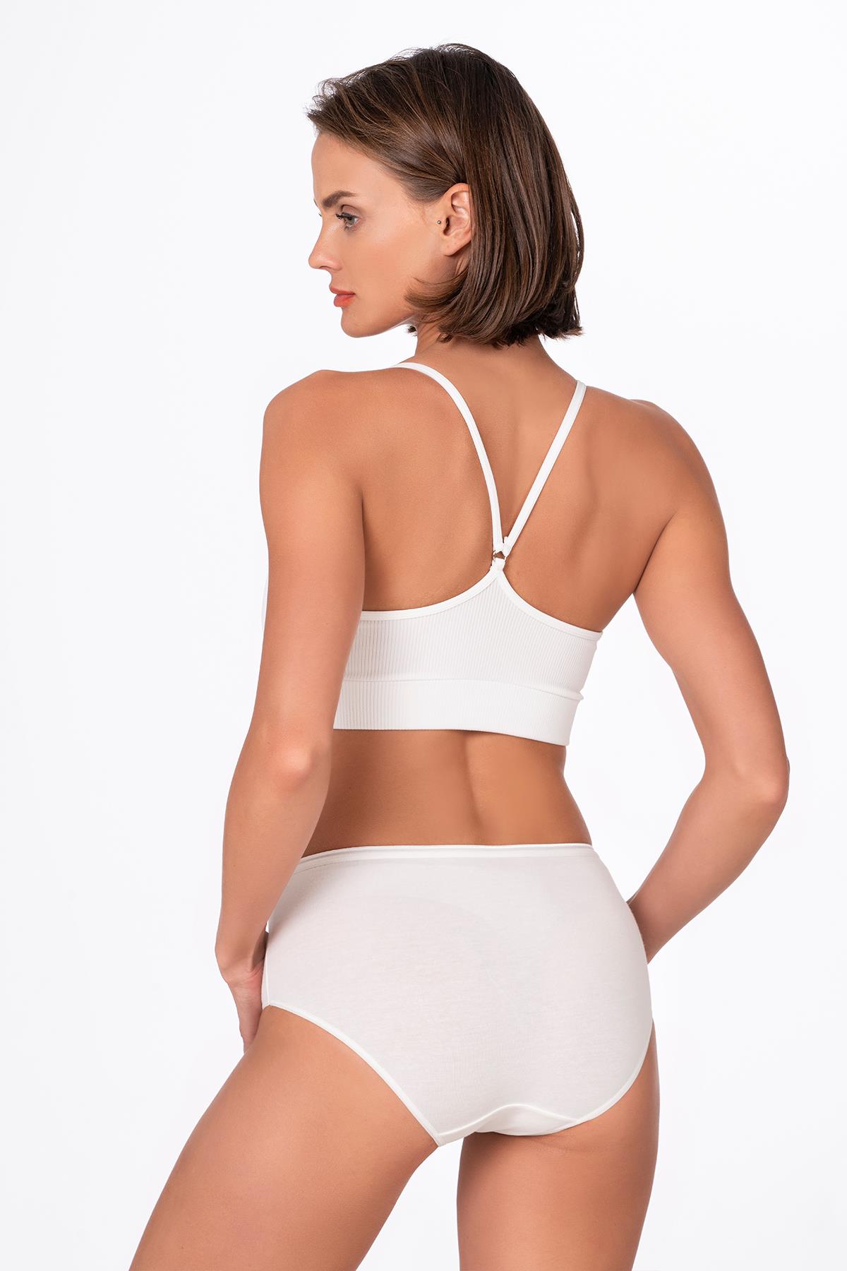 4'lü Paket Kadın Pamuklu Modal Bato Yüksek Bel Külot | Asorti K23922