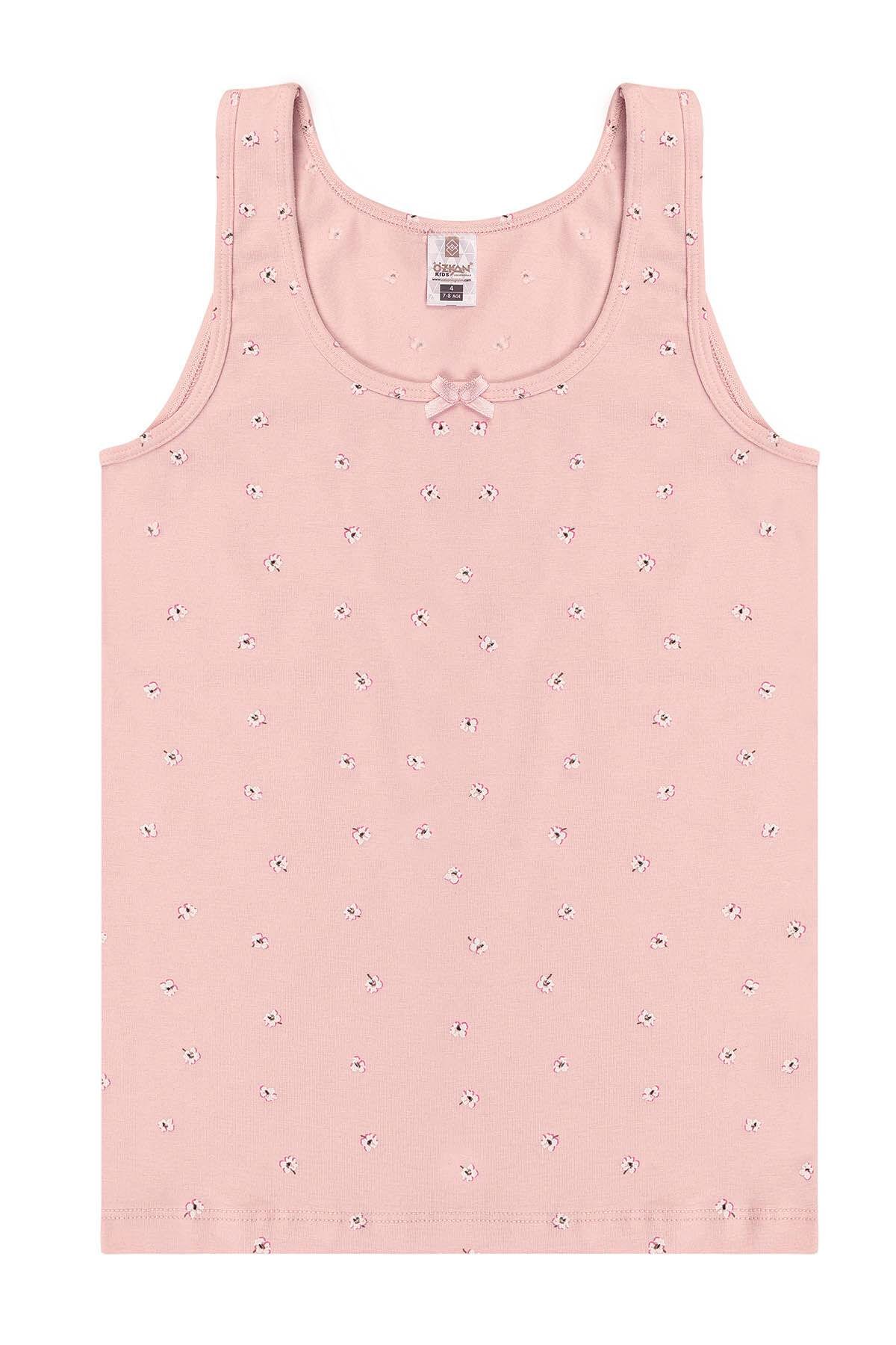 5'li Paket Kız Çocuk Karışık Renkli Desenli Pamuklu Yumuşak Kalın Askılı Atlet | 41600