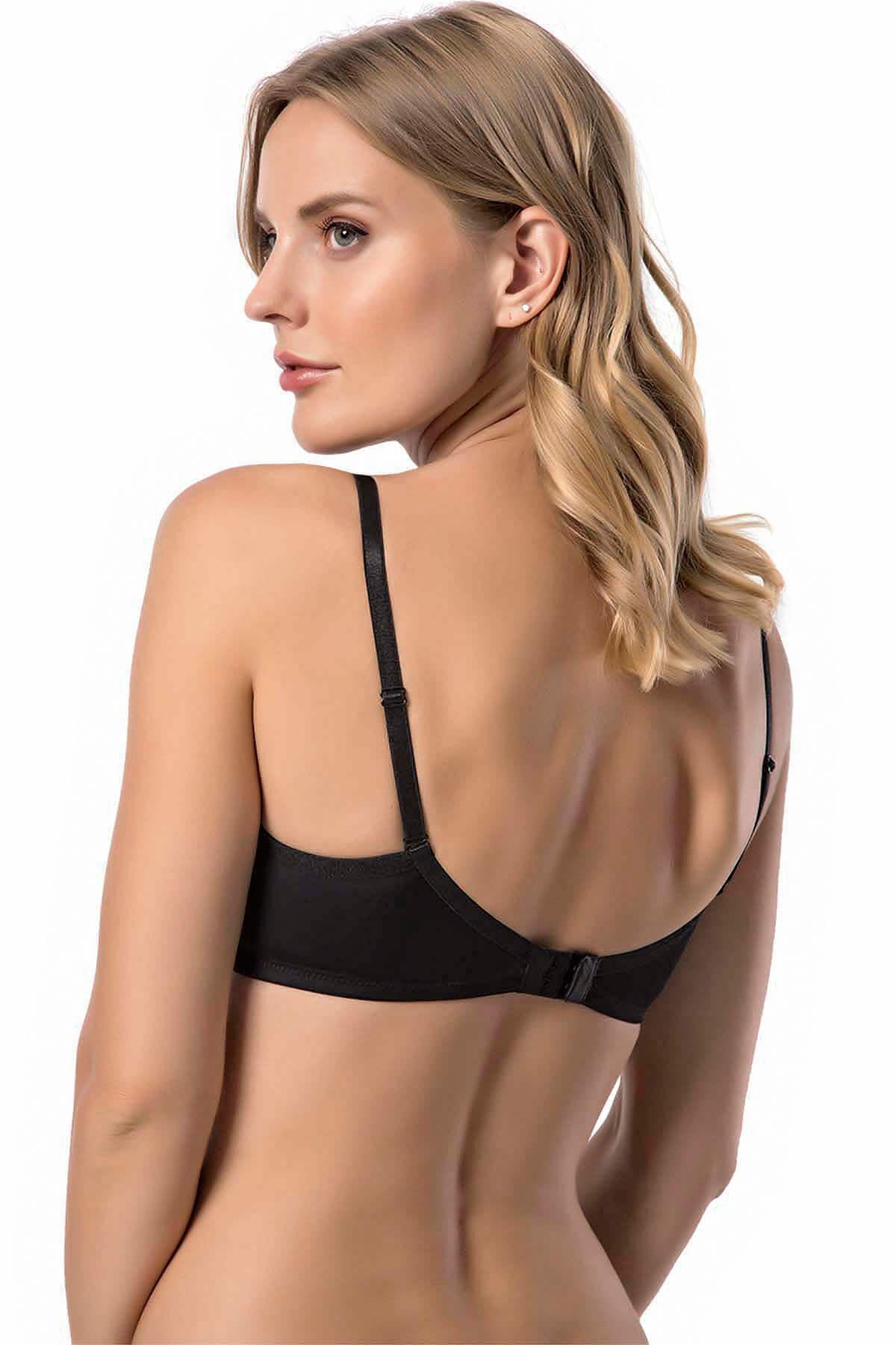 Balenli Felalty Soft Cup Mikro Desteksiz Sütyen | Siyah 9700