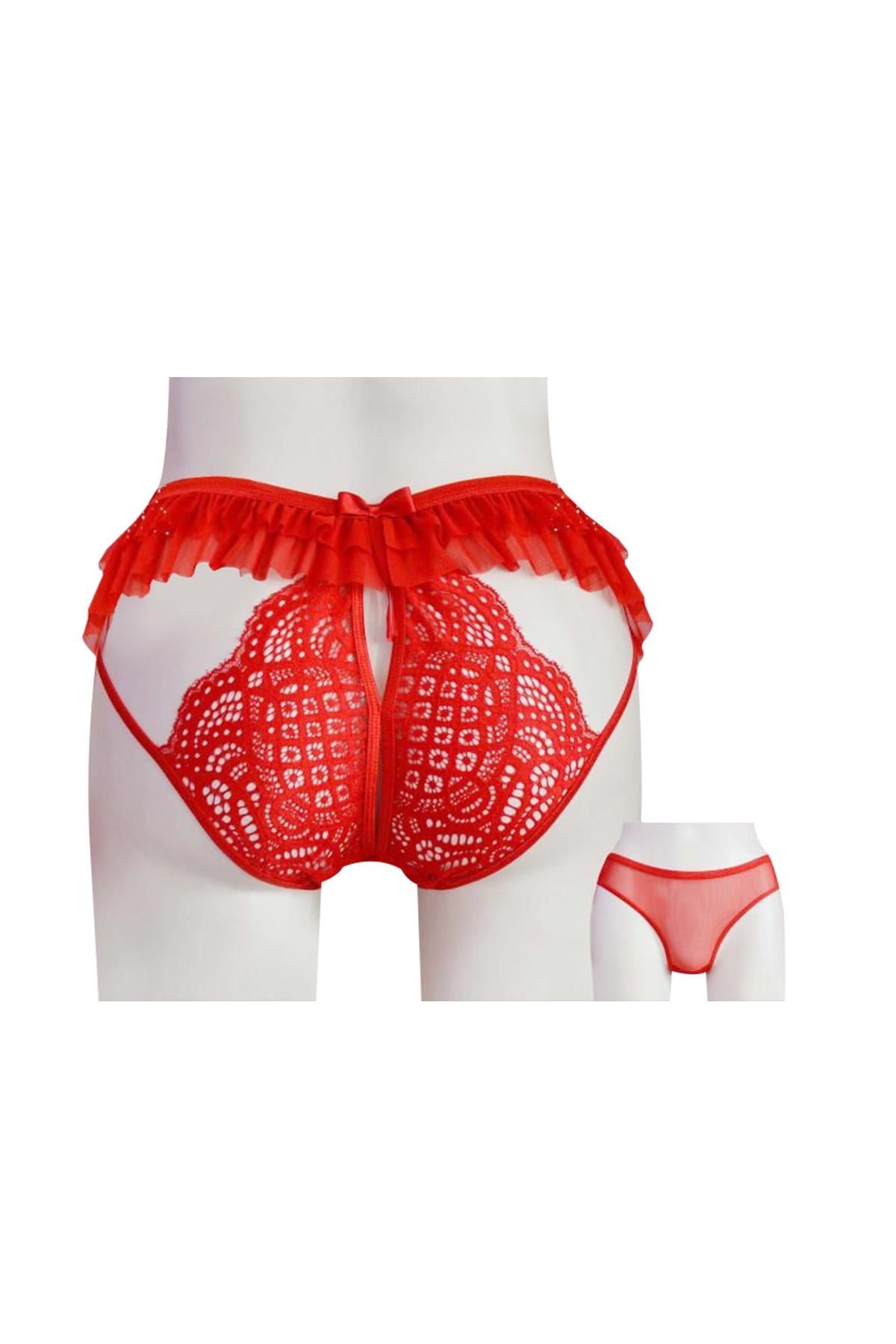 Bikini Ön Ve Arka Üst Tül Alt Bant Ortası Açık | Papatya 5209