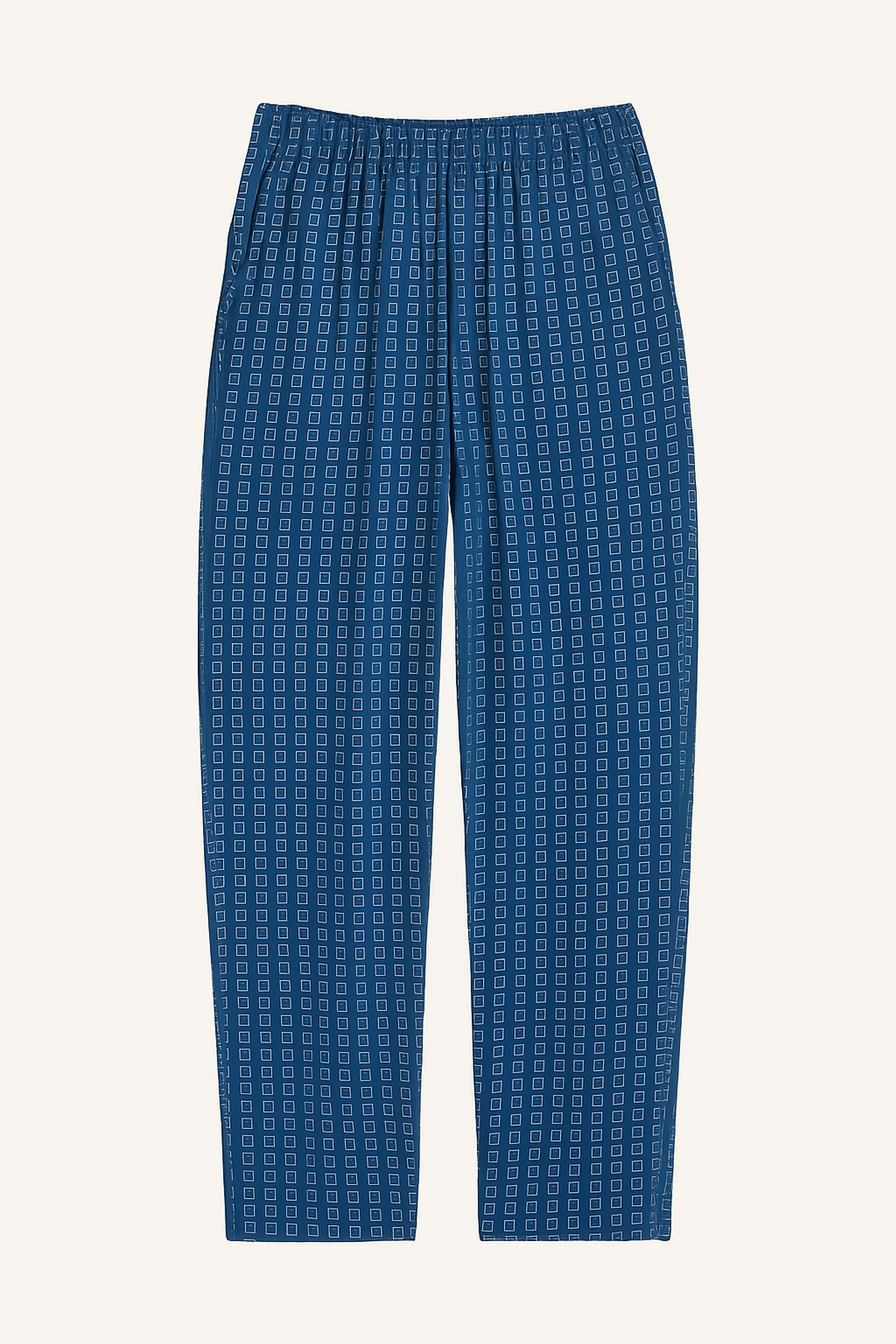 Erkek %100 Pamuk Cepli Ekose Pijama Altı | 040