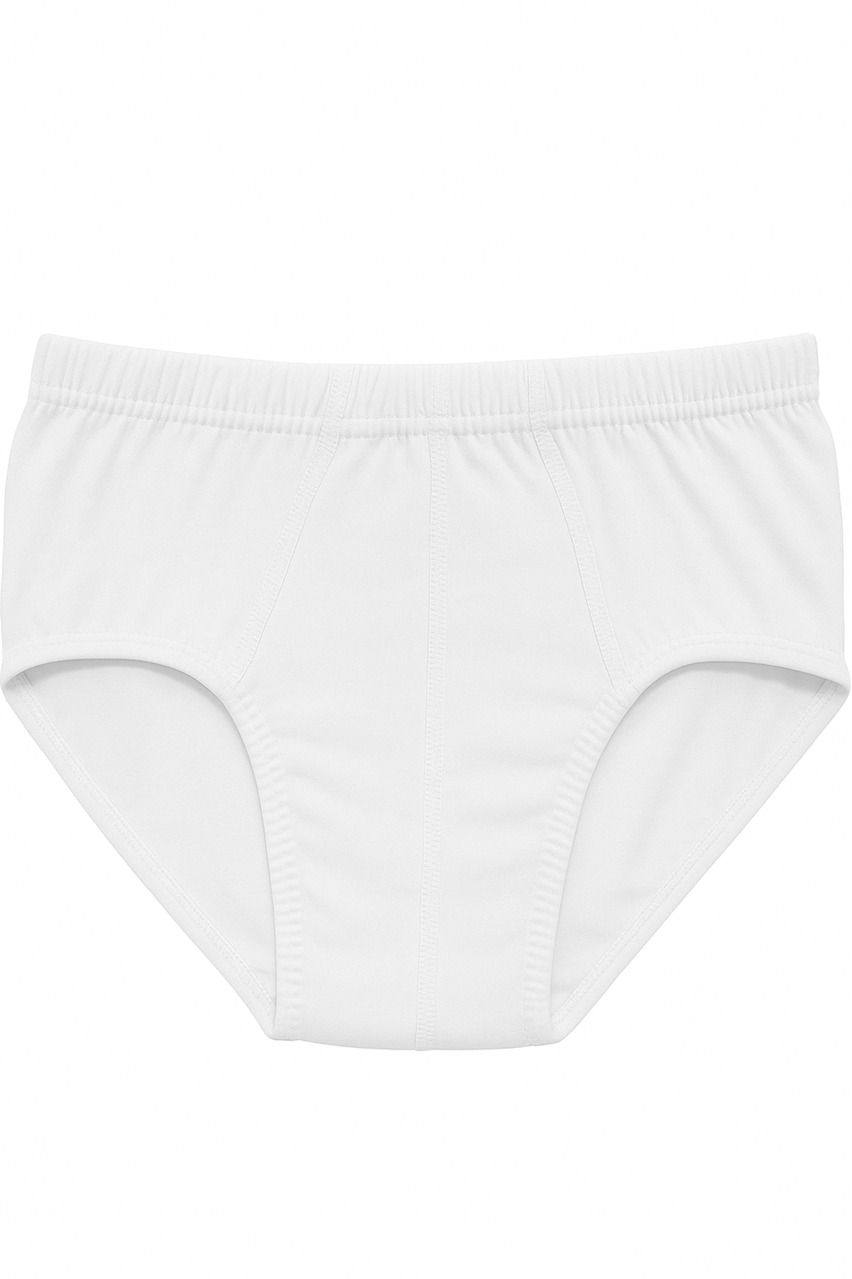Erkek Çocuk %100 Pamuklu Süprem Esnek Rahat Külot | Beyaz K0710