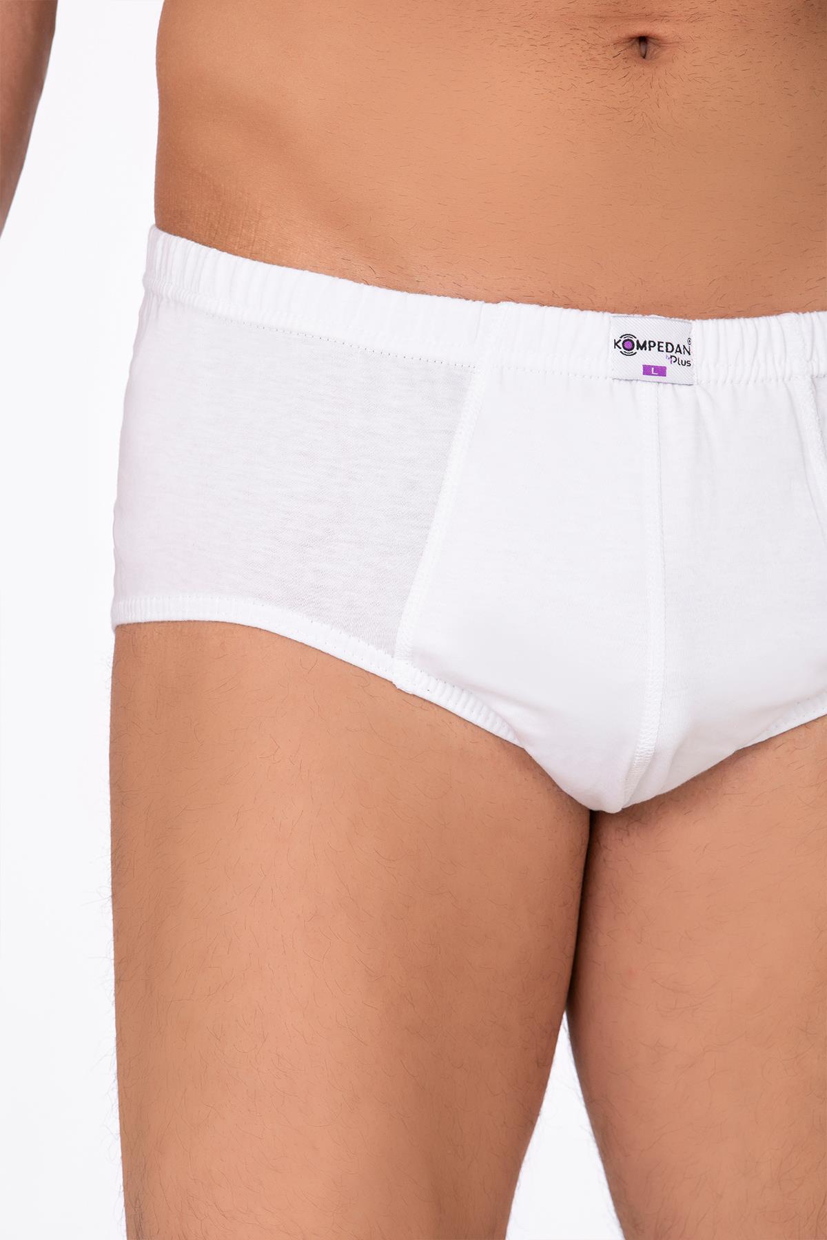 Erkek Pamuklu Süprem Slip Külot 3'lü Paket – Rahat & Dayanıklı | Beyaz K0037