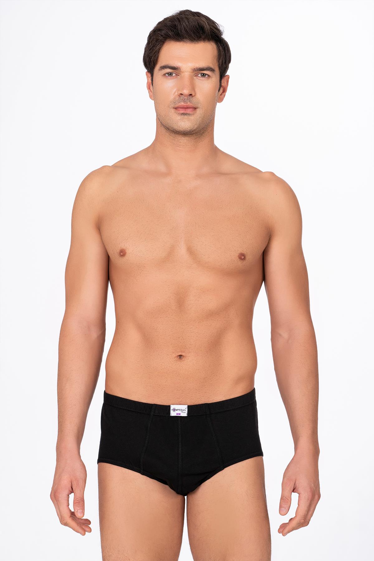Erkek Pamuklu Süprem Slip Külot 3'lü Paket – Rahat & Dayanıklı | Siyah K0037