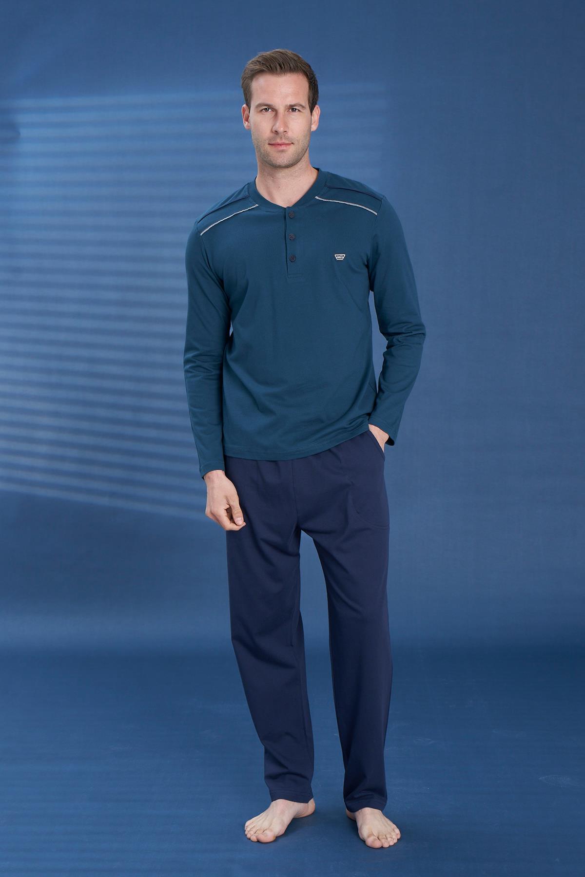 Erkek Penye Süprem Battal Önü Patlı Takım | Petrol Yeşili 2112