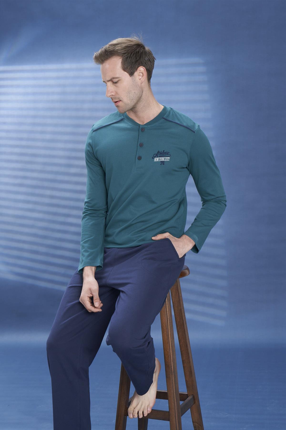 Erkek Penye Süprem Genç Önü Patlı Takım | Koyu Yeşil 2102