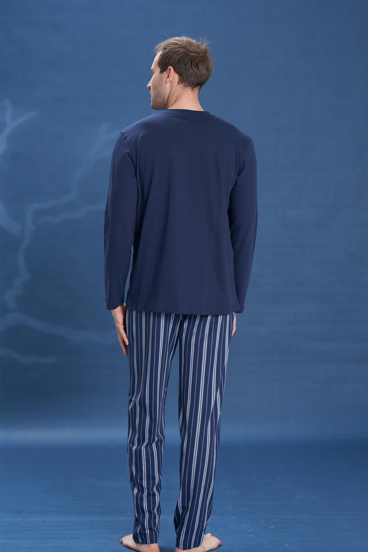 Erkek Penye Süprem Genç Önü Patlı Takım | Lacivert 2154