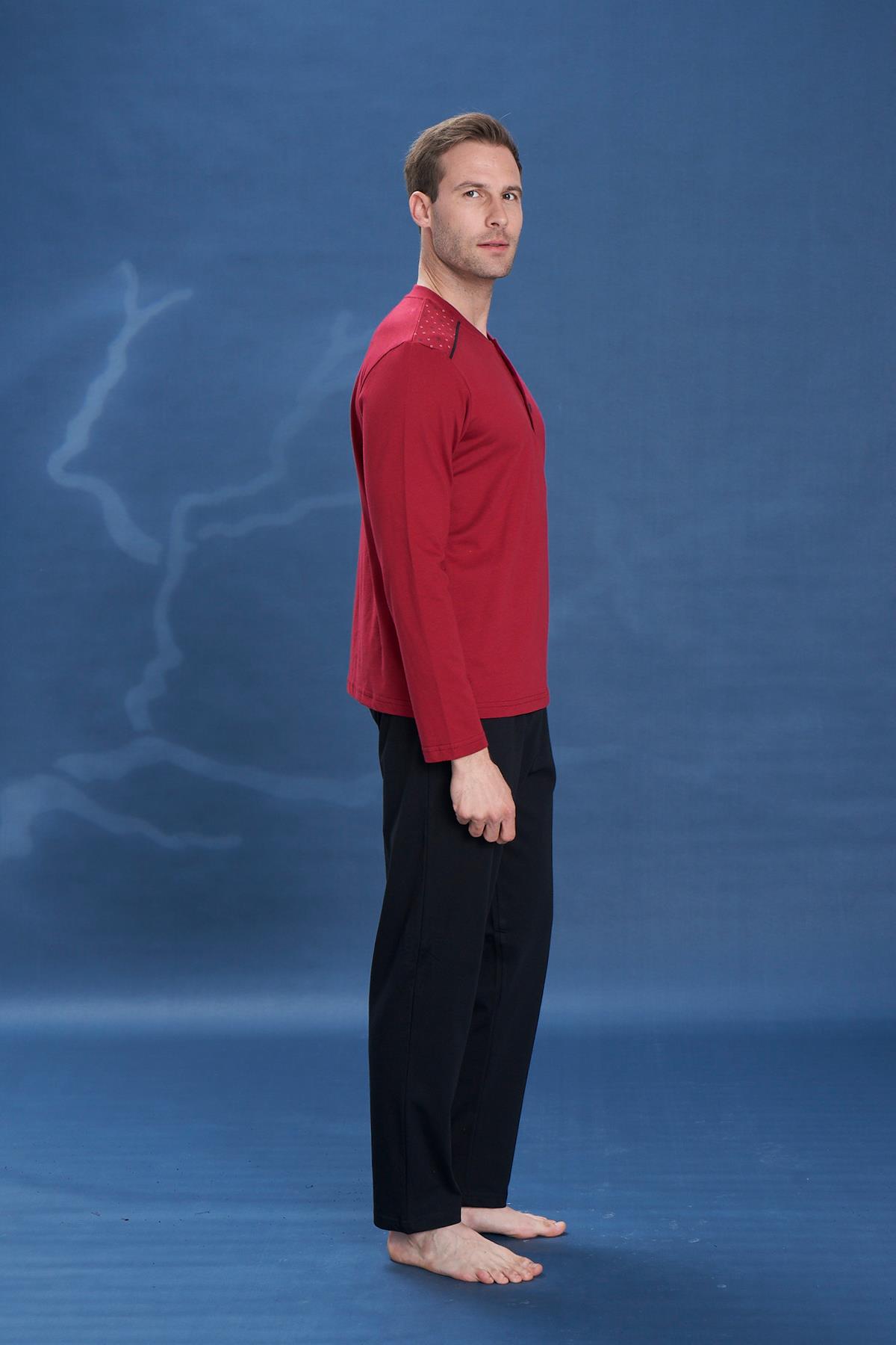 Erkek Penye Süprem Genç Önü Patlı Takım | Bordo 2131