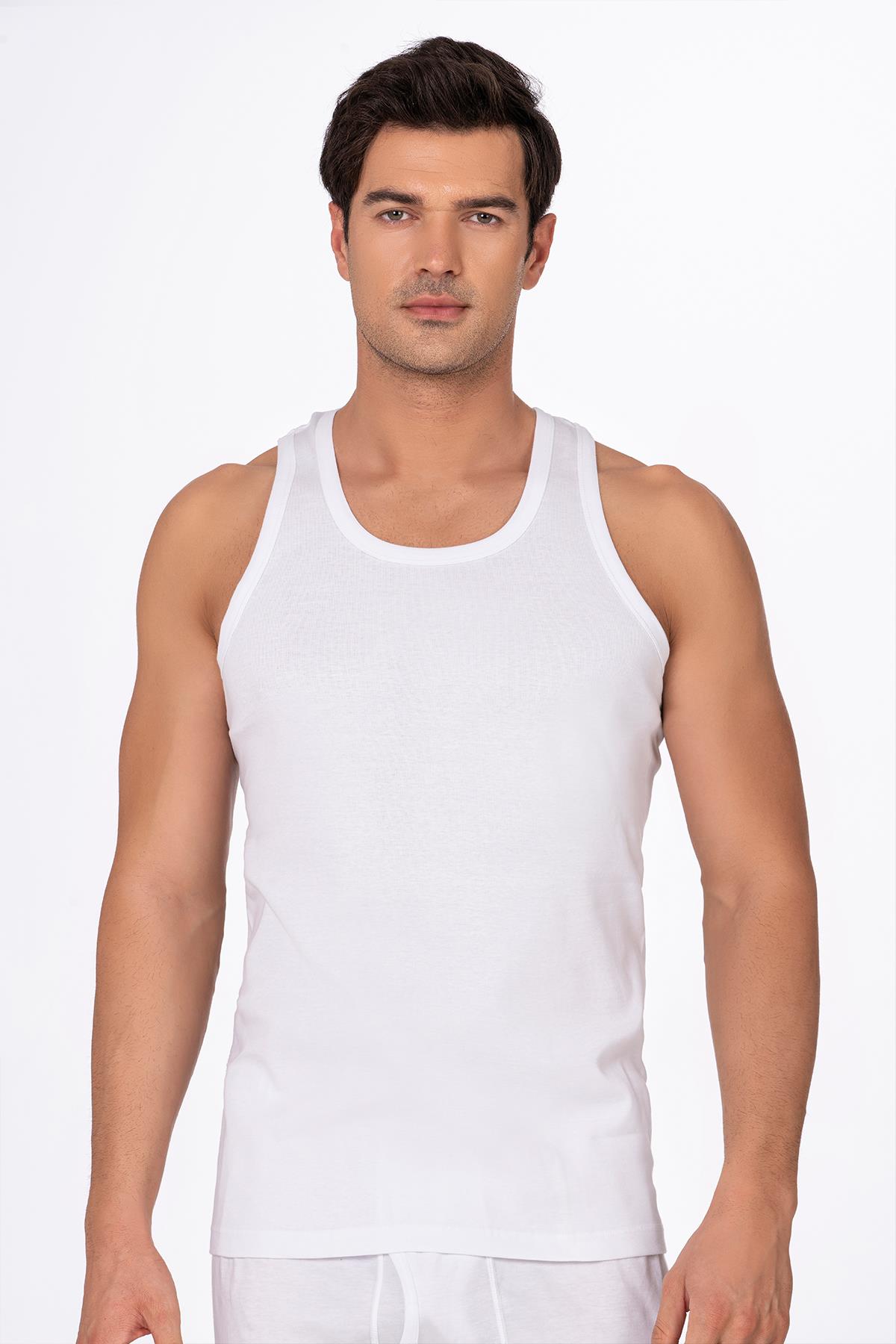 Erkek Ribana Sporcu Atlet Beyaz | K0058 