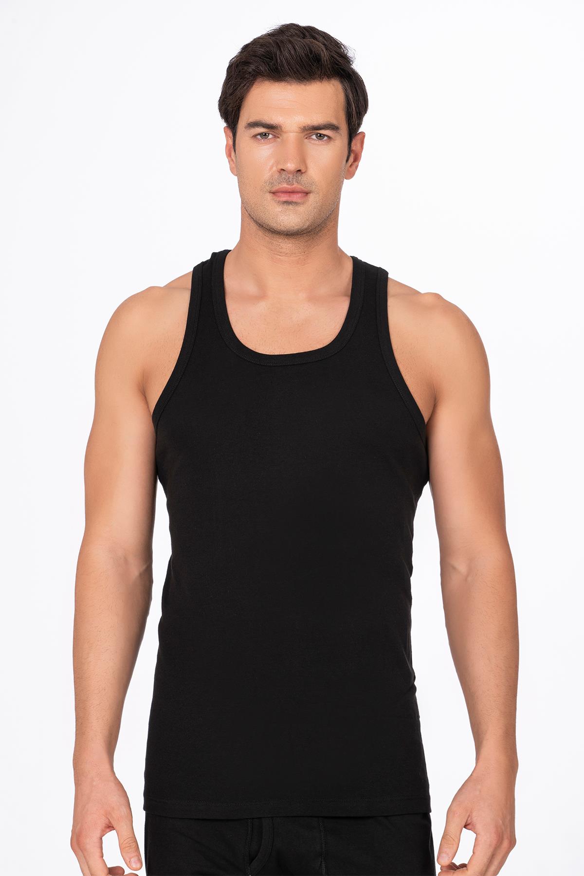 Erkek Ribana Sporcu Atlet Siyah | K0058 