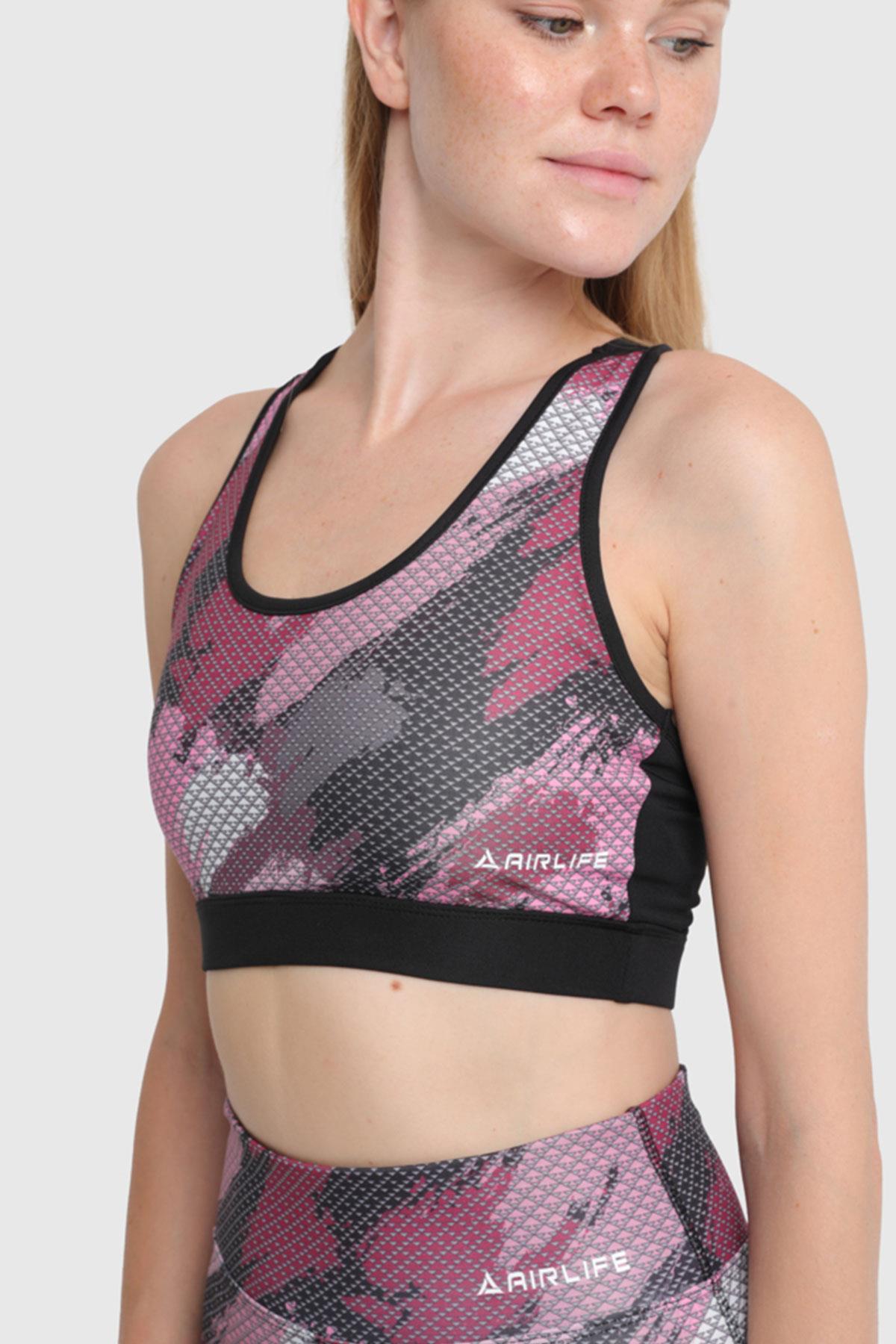 Kadın Bra Spor Bustiyer | Bordo 21015
