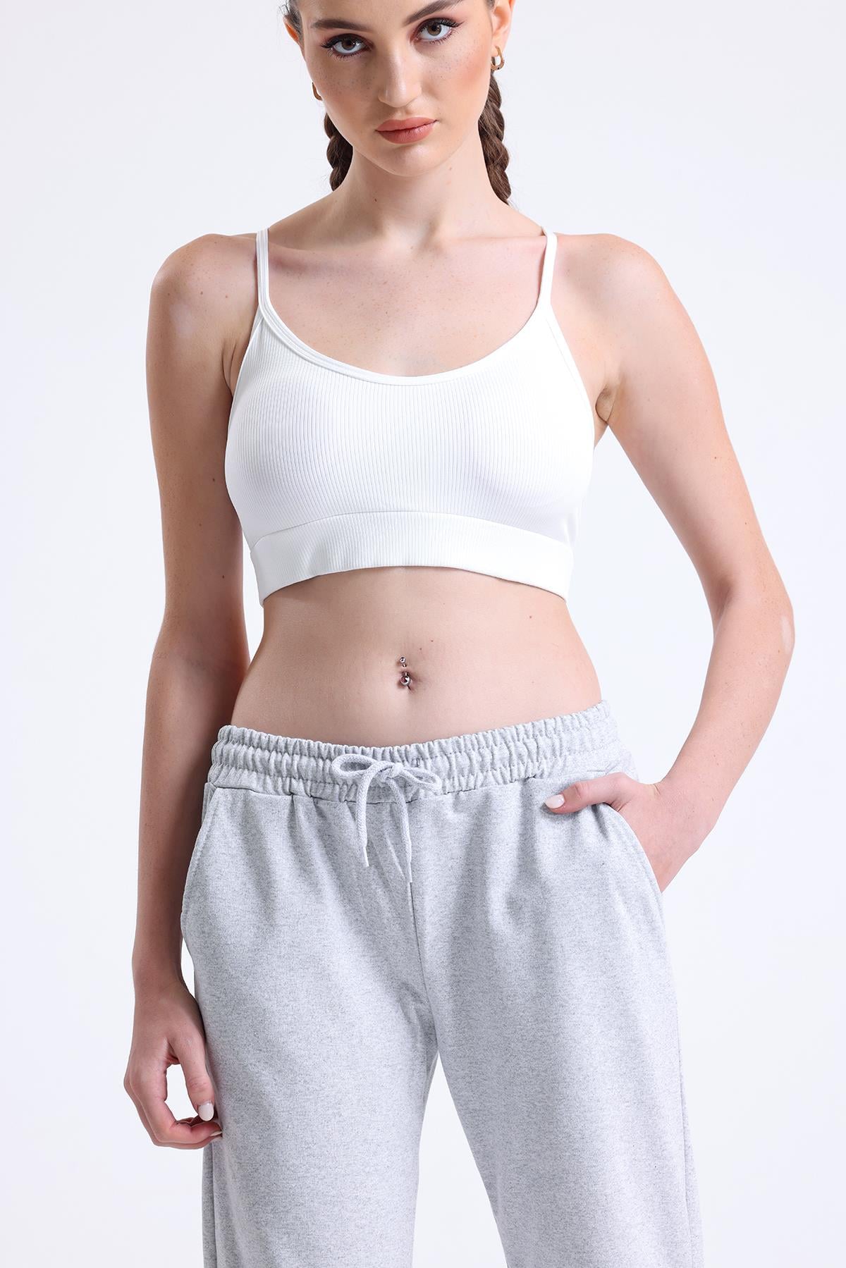 Kadın Eşofman Altı, Pijama Tek Alt | Gri