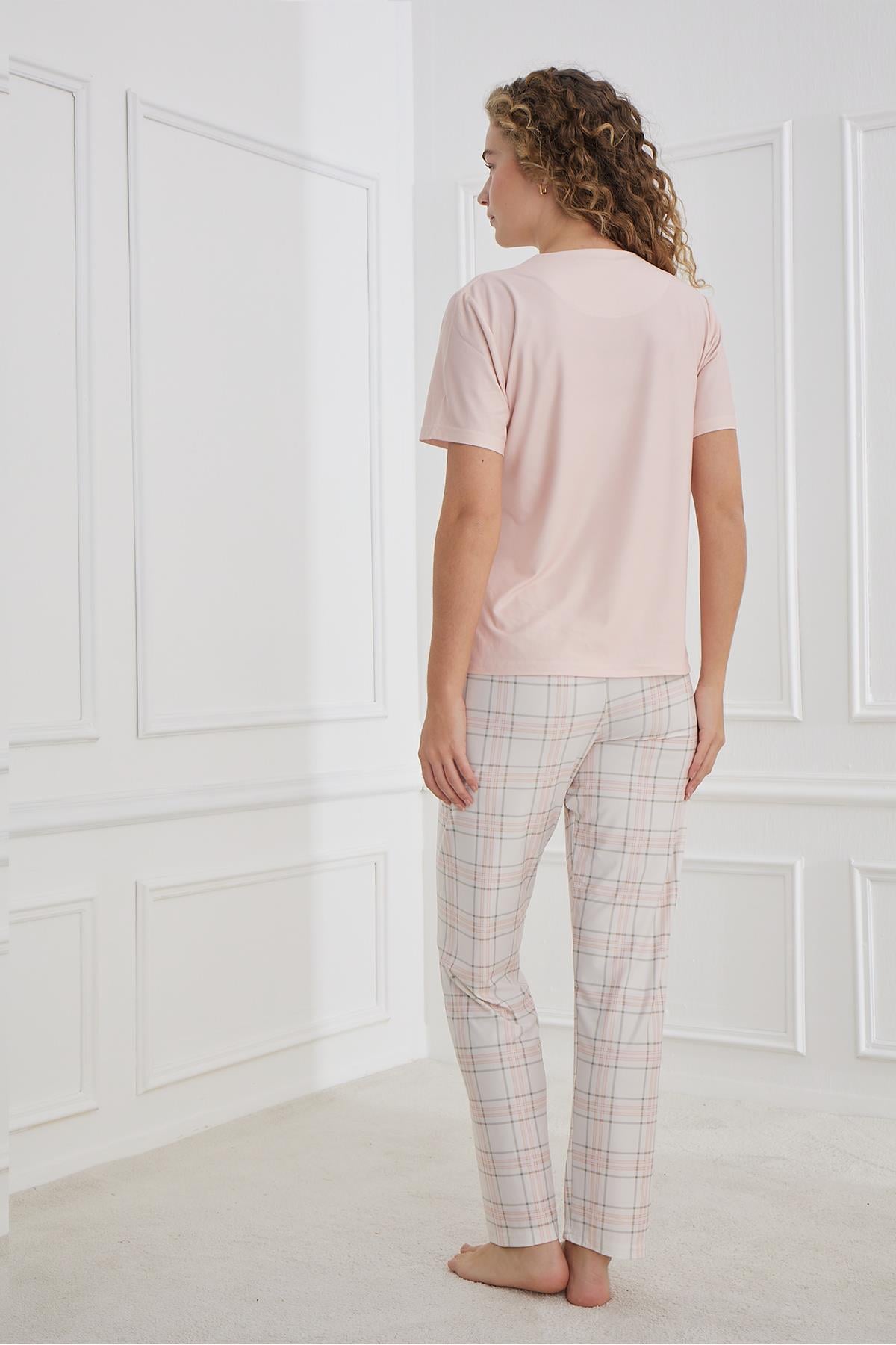 Kadın Marla Bisiklet Yaka Pijama Takım 30102-1285