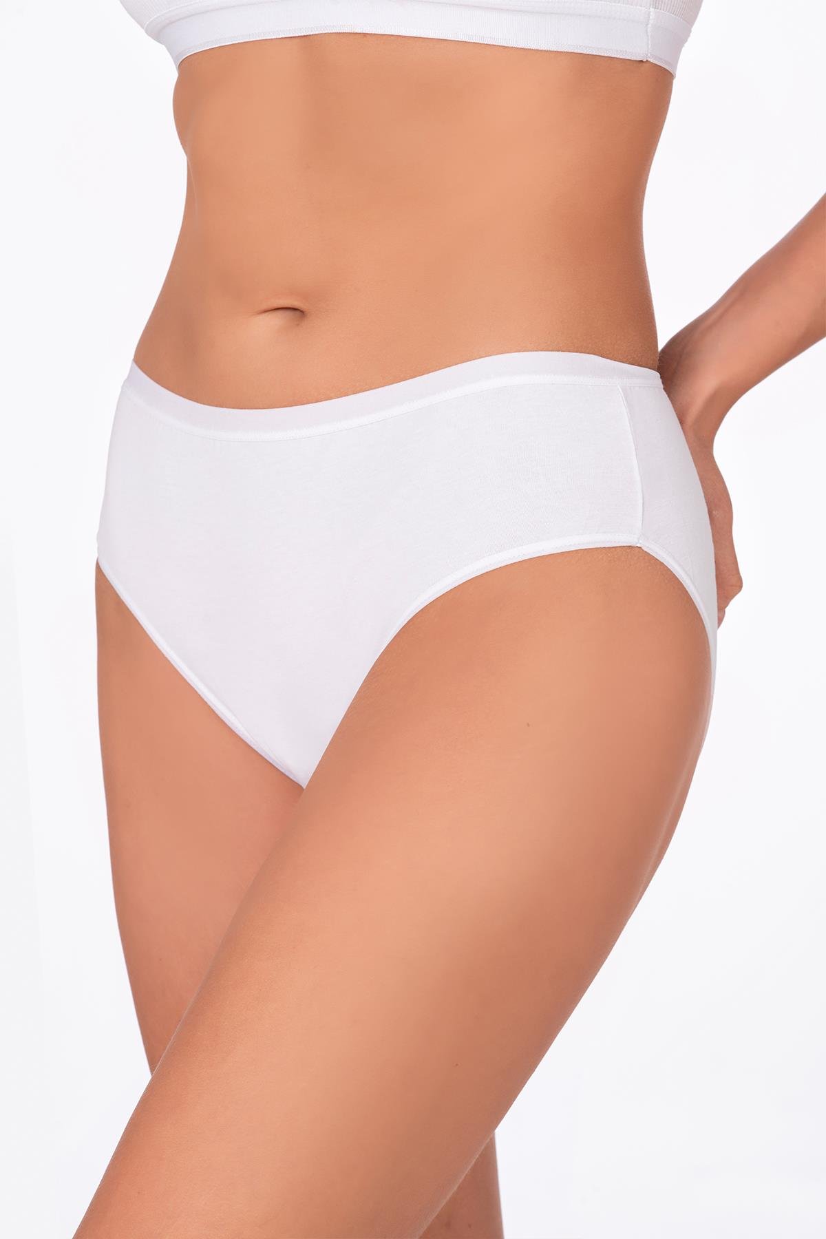 Kadın Pamuklu Bato Külot Beyaz | K6121