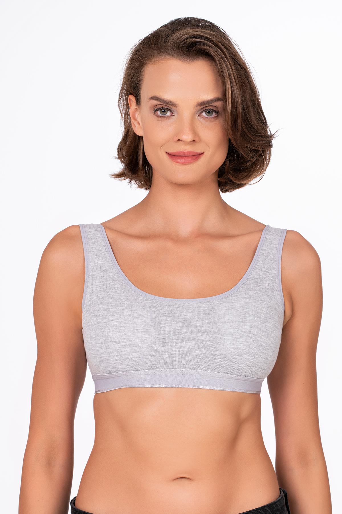 Kadın Pamuklu Kaşkorse Sporcu Sütyen | 5044