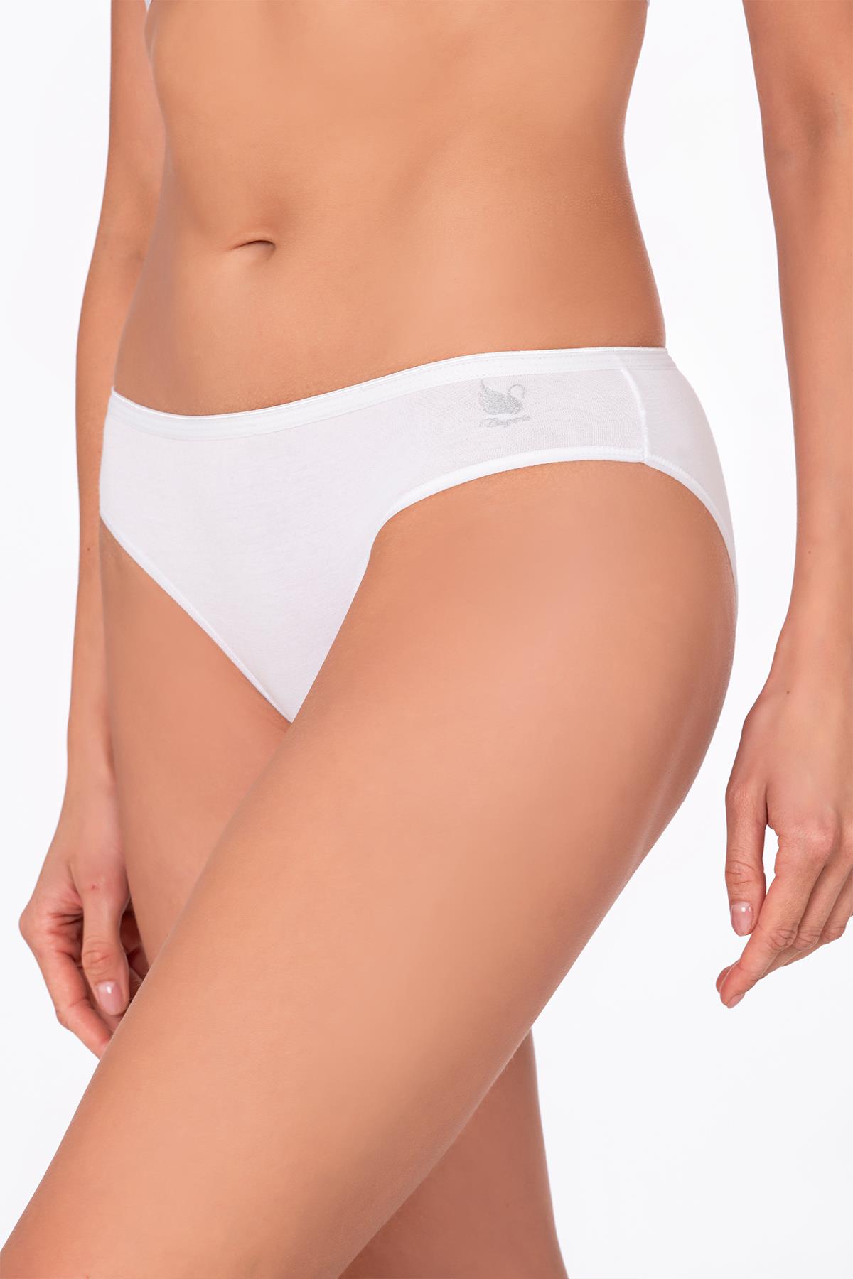 Kadın Pamuklu Modal Slip Külot | Beyaz K23924