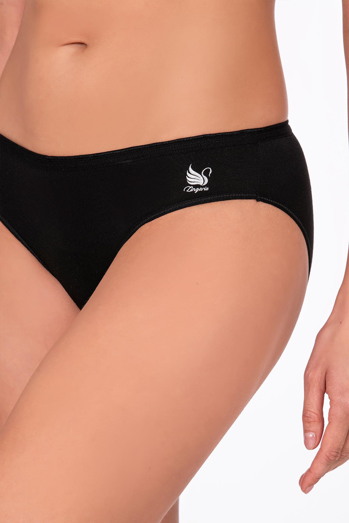 Kadın Pamuklu Modal Slip Külot | Siyah K23924