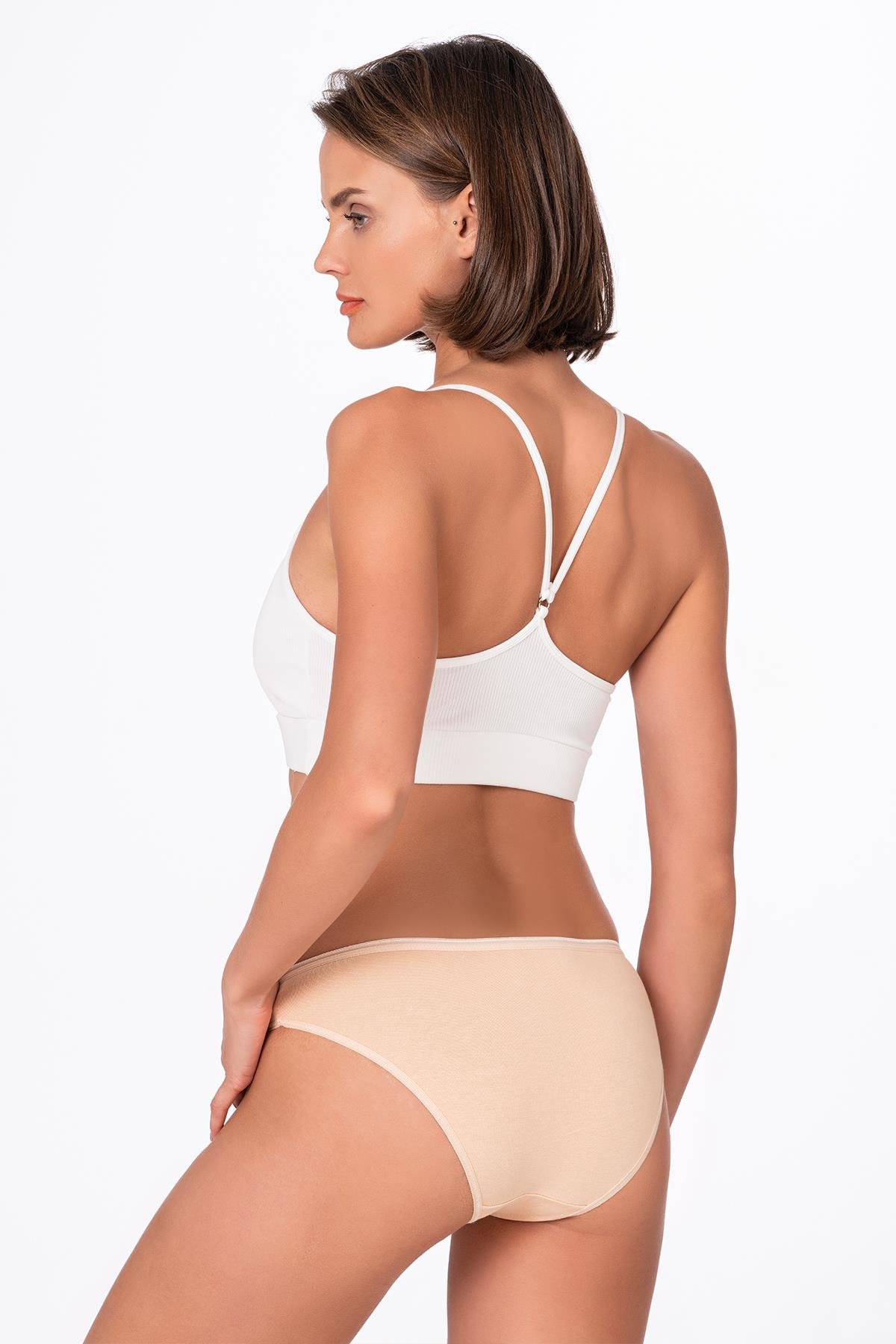 Kadın Pamuklu Modal Slip Külot | Ten K23924