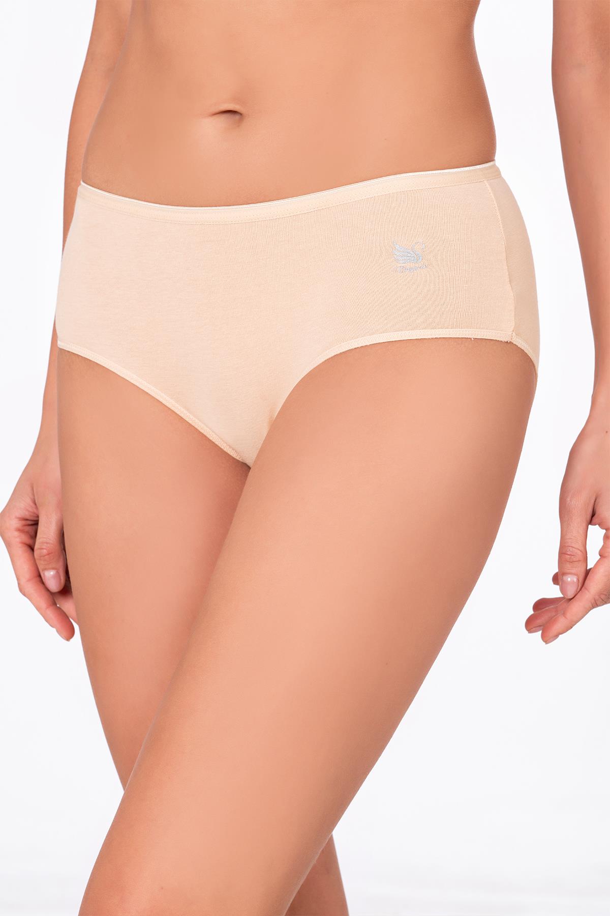 Kadın Pamuklu Yüksek Bel Bato Modal Külot | Ten K23922