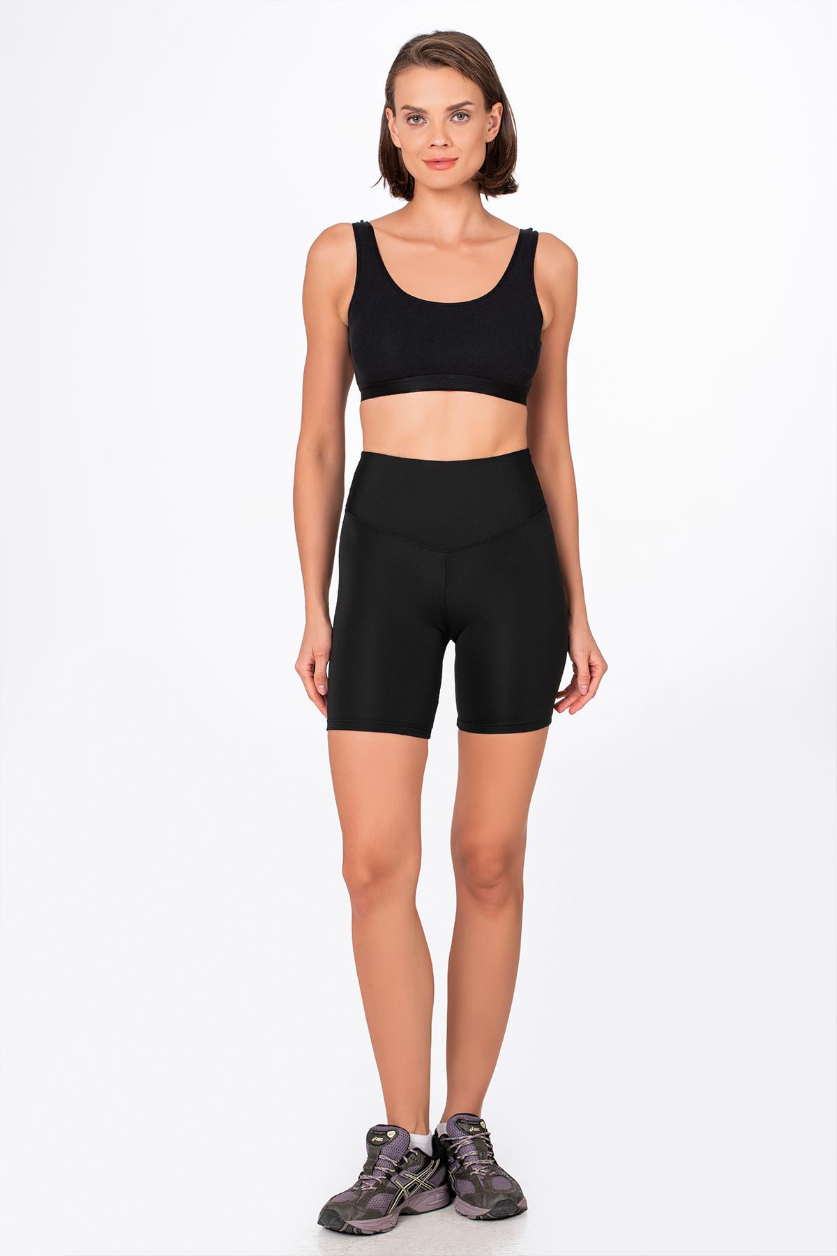 Kadın Şort Tayt | Siyah