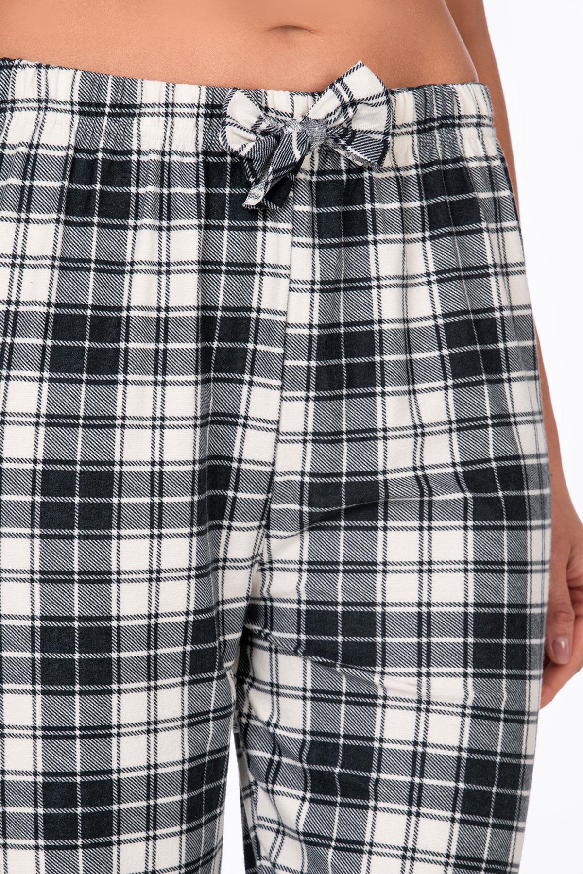 Kadın Süet Pijama Tek Alt